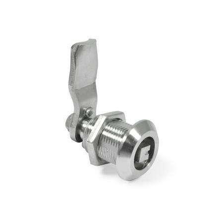 Otto Ganter Stainless Steel Rotary Clamping Latch Operation with Operating Element or Socket Key, GN 516.5